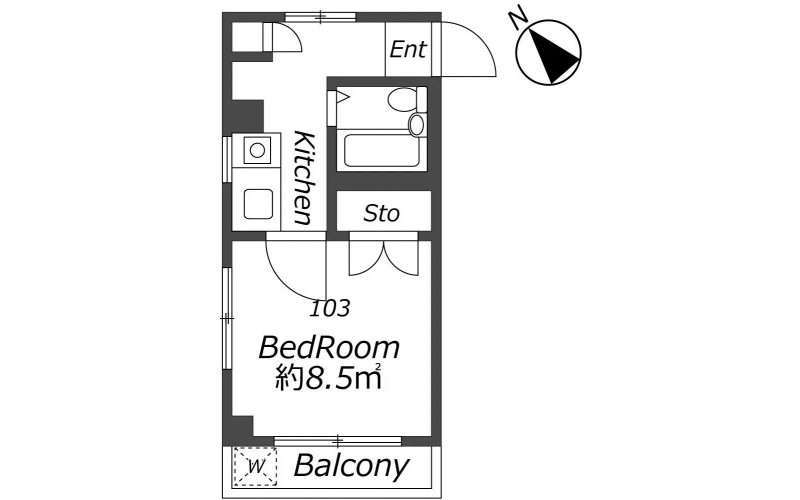 AP1139 ハイツ石本 103